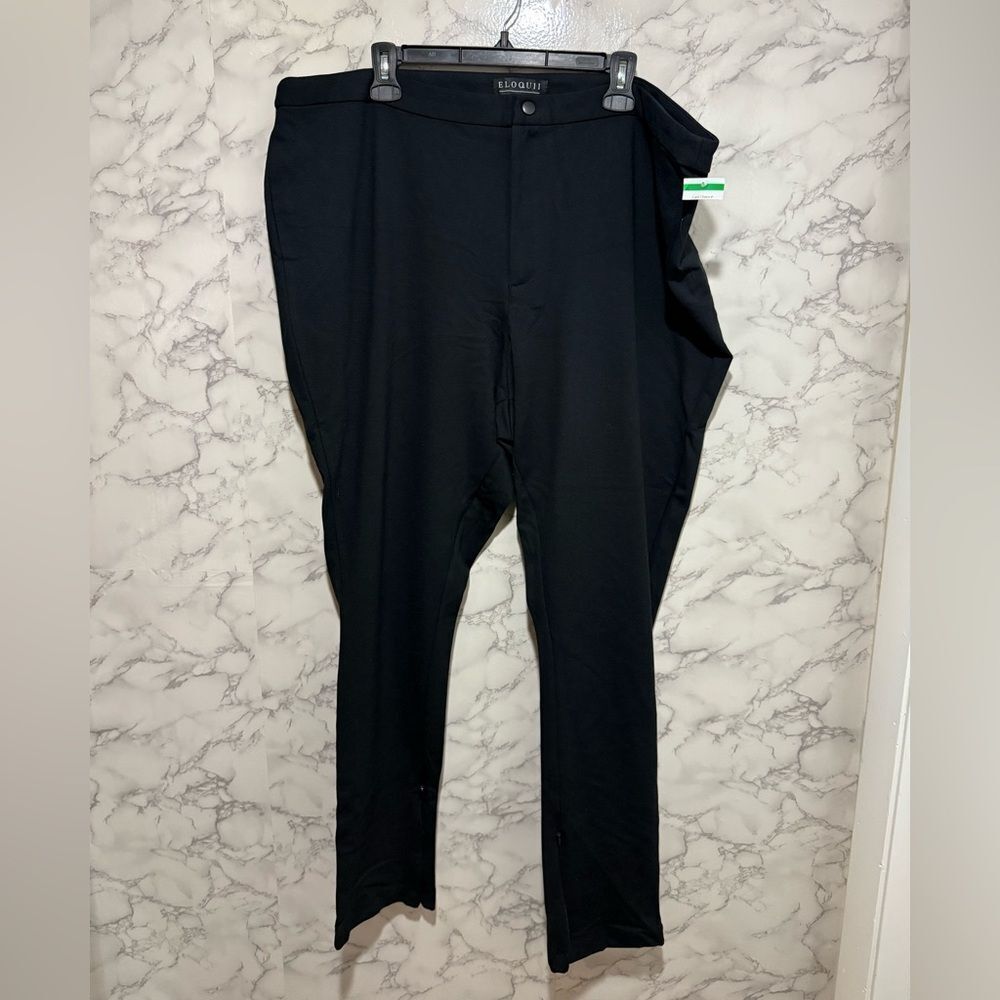 NEW Eloquii Black Women's Trousers 24